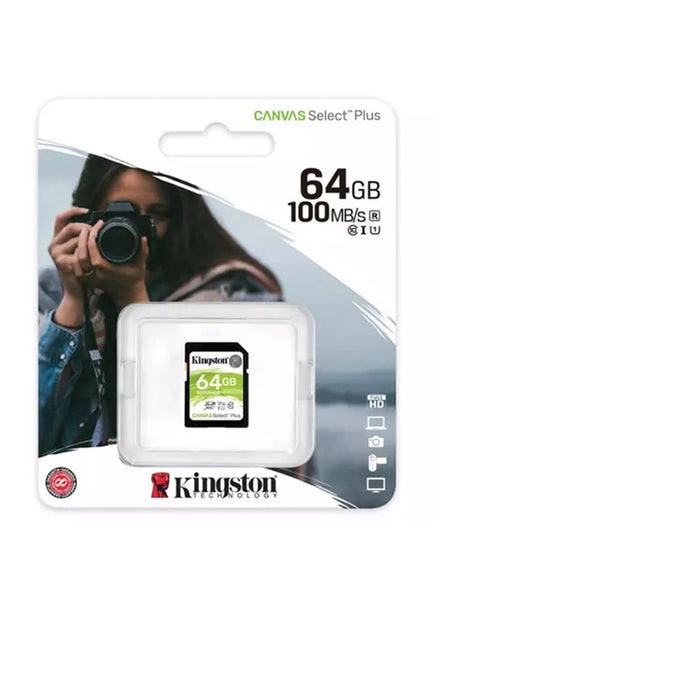 Kingston Canvas Select Plus V30 64GB SD Class 10 UHS-I U1 Flash Card-Flash Memory-Gigante Computers