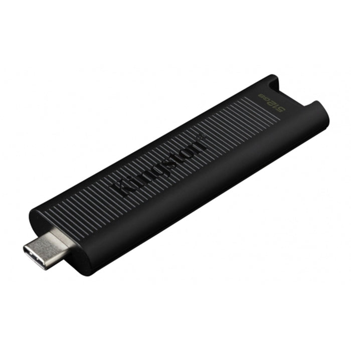 Kingston DTMAX/512GB DataTraveler Max Type C Flash Drive, USB3.2, Gen2, 1000MB/s, Black, Retail Boxed-USB Memory-Gigante Computers