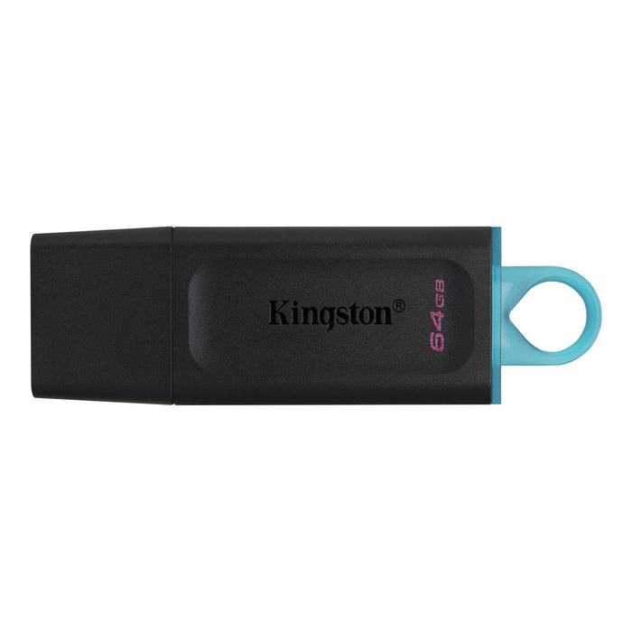 Kingston DataTraveler Exodia 64GB USB 3.2 Blk/Cyan USB Flash Drive-USB Memory-Gigante Computers