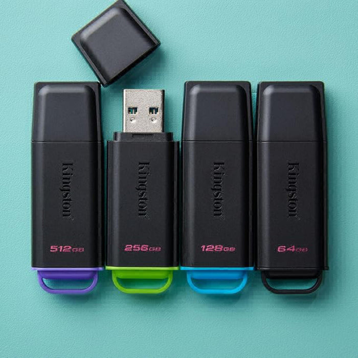 Kingston DataTraveler Exodia DTXG2/256GB USB Flash Drive, 256GB, USB 3.2 Gen 1, Green / Black, Snap-on Cap Design-Memory-Gigante Computers