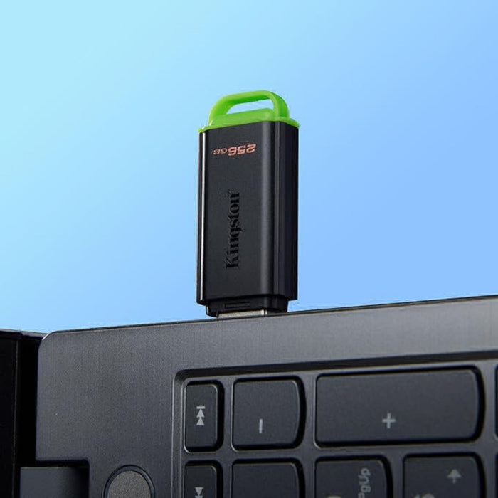 Kingston DataTraveler Exodia DTXG2/256GB USB Flash Drive, 256GB, USB 3.2 Gen 1, Green / Black, Snap-on Cap Design-Memory-Gigante Computers