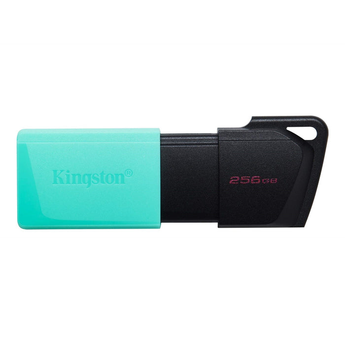 Kingston DataTraveler ExodiaM DTXM/256GB USB Flash Drive, 256GB, USB 3.2, Turquoise / Black, Moving Cap Design-Memory-Gigante Computers