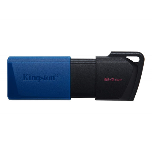 Kingston DataTraveler ExodiaM DTXM/64GB USB Flash Drive, 64GB, USB 3.2, Blue / Black, Moving Cap Design-Memory-Gigante Computers
