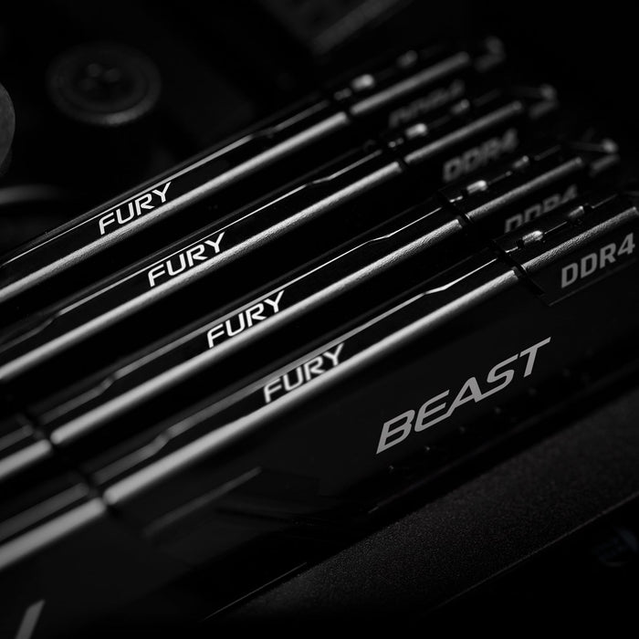 Kingston FURY Beast 16GB (2 x 8GB) 2666MHz DDR4 DIMM System Memory Black Heatsink-System Memory-Gigante Computers