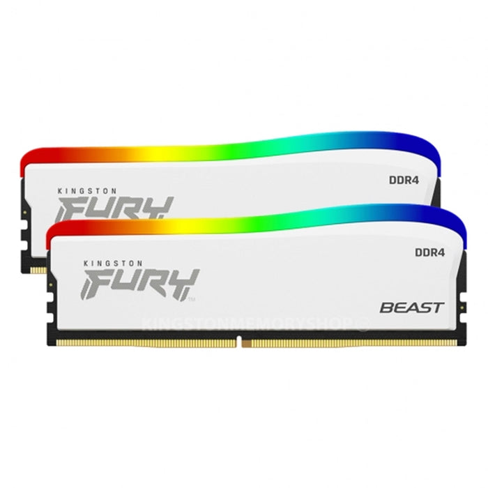 Kingston FURY Beast 16GB (2 x 8GB), DDR4, 3200 MHz, Single-rank Memory, DIMM, RGB-Memory-Gigante Computers