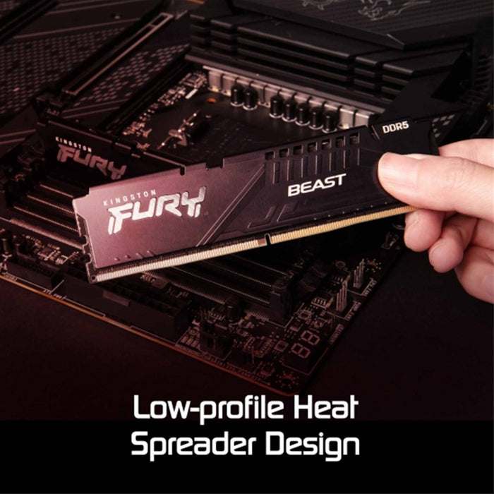 Kingston FURY Beast 32GB (16GB x2) DDR5 6400MT/s Memory DIMM - Black-Memory-Gigante Computers