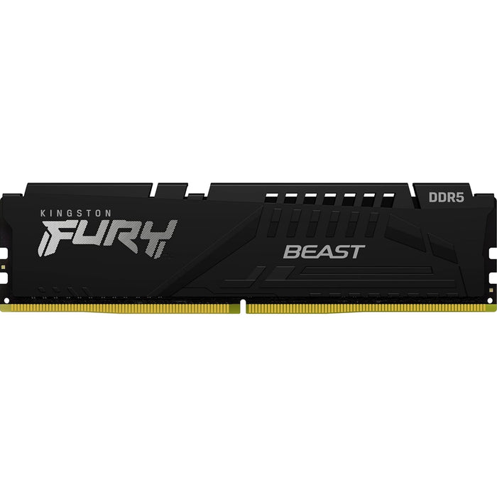 Kingston FURY Beast KF552C40BBK2-16 Gaming System Memory, DIMM, DDR5, 5200MHz, 16GB (2 x 8Gb), Black Heatsink, 288 Pin, 1.25v, CL40-Memory-Gigante Computers