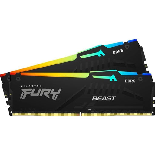 Kingston FURY Beast KF556C36BBEAK2-32 32GB (2x16GB) System Memory, DDR5, 5600MHz, Black, 288 Pin-Memory - Desktop-Gigante Computers
