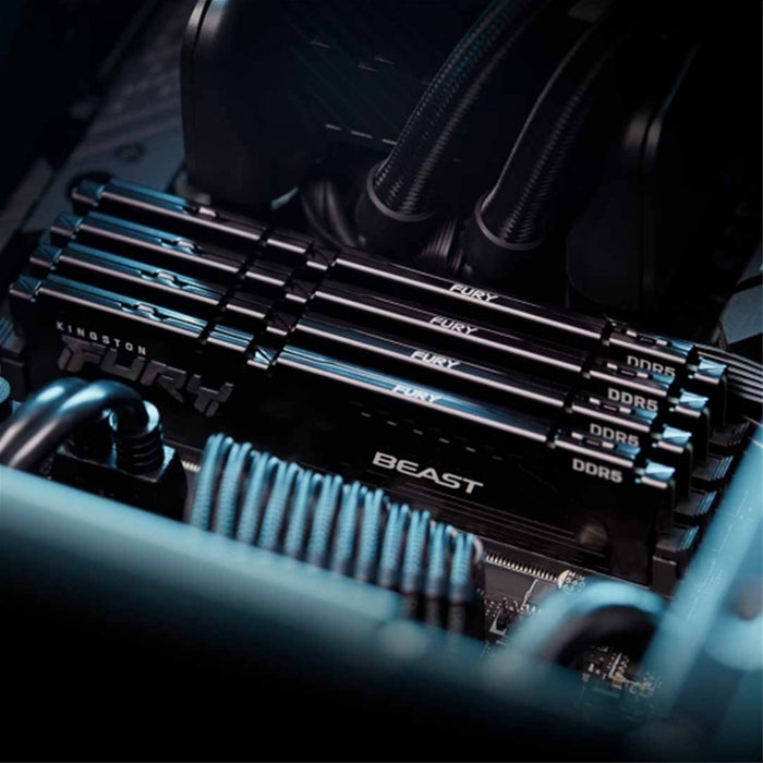 Kingston FURY Beast KF556C40BB-8 8GB System Memory, 5600MT/s, DDR5, CL40, DIMM, Black, AMD EXPO Certified-Memory - Desktop-Gigante Computers