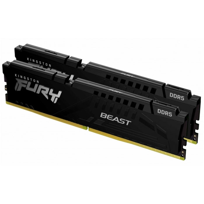Kingston FURY Beast (KF560C36BBE2-32) 32GB System Memory, 6000MT/s, DDR5, CL36, DIMM, Black-Memory-Gigante Computers