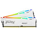 Kingston FURY Beast White RGB Kit, 32 GB (2 x 16GB), DDR5, 5600MHz, Unbuffered, 288-pin, DIMM, CL36, 1.25v-Memory - Desktop-Gigante Computers
