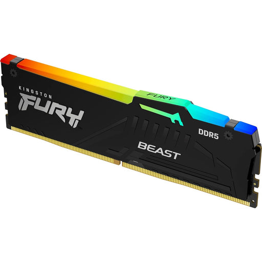 Kingston Fury Beast KF556C40BBAK4-128 128GB (32GB x4) DDR5, 5600MHz, CL40, DIMM, RGB, System Memory-Memory-Gigante Computers