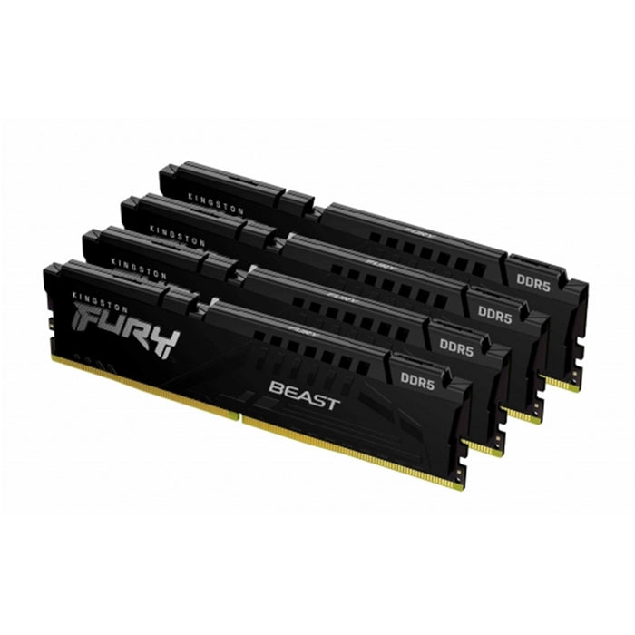 Kingston Fury Beast KF556C40BBK4-128 128GB 32GB (32GB 4G x 64-Bit x 4 pcs.) DDR5-5600 CL40 288-Pin DIMM Kit-Memory-Gigante Computers