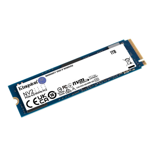 Kingston NV2 (SNV2S/1000G) 1TB NVMe M.2 Interface, PCIe 2280 SSD, Read 3500 MB/s, Write 2100 MB/s, 3 Year Warranty-Hard Drives-Gigante Computers