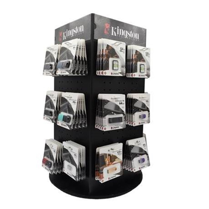 Kingston Technology Countertop Display Stand – 115 Unit Capacity-Memory-Gigante Computers