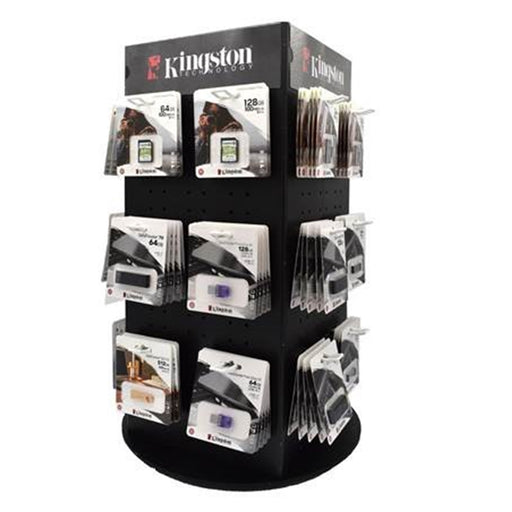 Kingston Technology Countertop Display Stand – 115 Unit Capacity-Memory-Gigante Computers