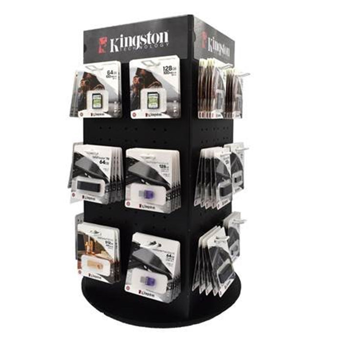 Kingston Technology Countertop Display Stand – 115 Unit Capacity-Memory-Gigante Computers