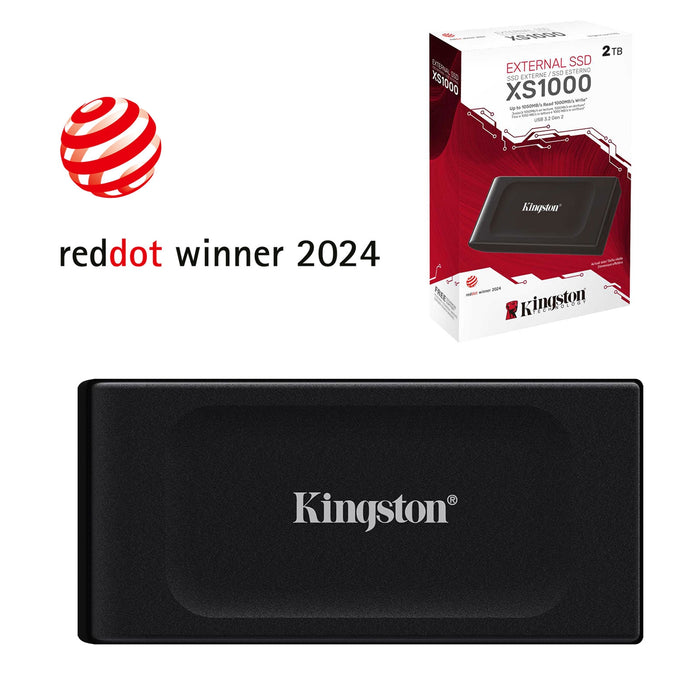 Kingston XS1000 2TB Pocket Size External SSD, USB 3.2 Gen2 Type-A-External SSD Drives-Gigante Computers