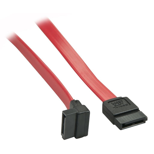 LINDY 33352 0.7m SATA Internal Cable 7 Pin To 90 Deg 7Pin, Compatible with SATA III and backwards compatible with SATA I and II, Red, 10 Year Warranty-Cables-Gigante Computers