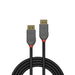 LINDY 36481 1M DISPLAYPORT CABLE ANTHRA LINE-Cables-Gigante Computers