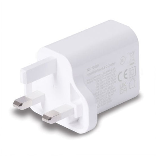 LINDY 73425 30W USB Type A & C Charger UK Plug-Cables-Gigante Computers