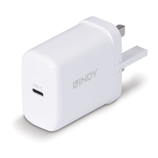 LINDY 73427 65W USB Type C GaN Charger UK Plug-Cables-Gigante Computers