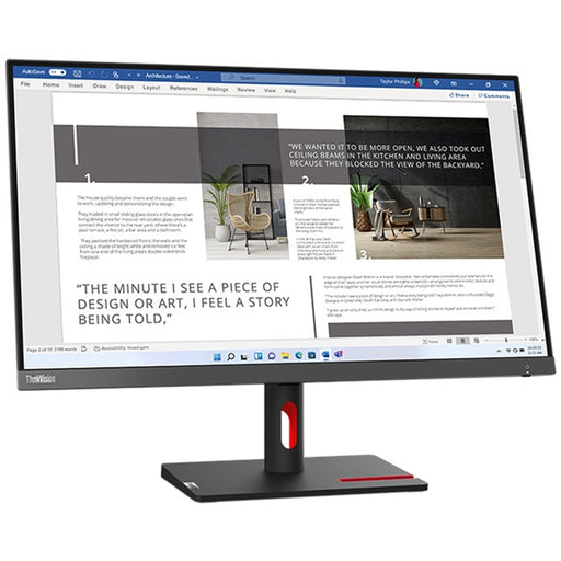 Lenovo ThinkVision S27i-30, 27 Inch, Full HD (1920 x 1080), 100Hz, 4ms, 16:9, WLED Monitor-Monitors-Gigante Computers