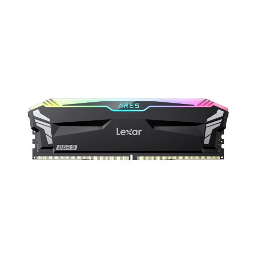 Lexar Ares 32GB (2 x 16GB) 6400MHz DDR5 RGB RAM - Black-System Memory-Gigante Computers