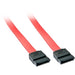 Lindy 0.2m SATA Cable Black/Red-Cables-Gigante Computers