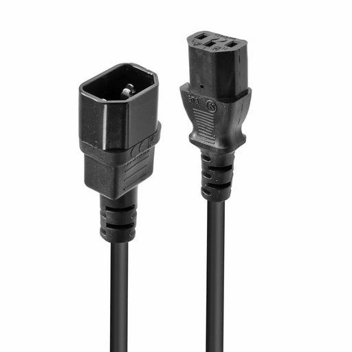 Lindy 30331 2m IEC Extension Cable, Black-Cables-Gigante Computers