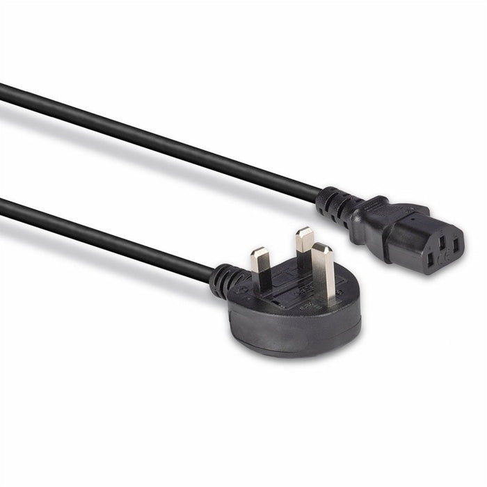 Lindy 30439 20m UK 3 Pin Plug To IEC C13 Mains Power Cable, Black-Cables-Gigante Computers