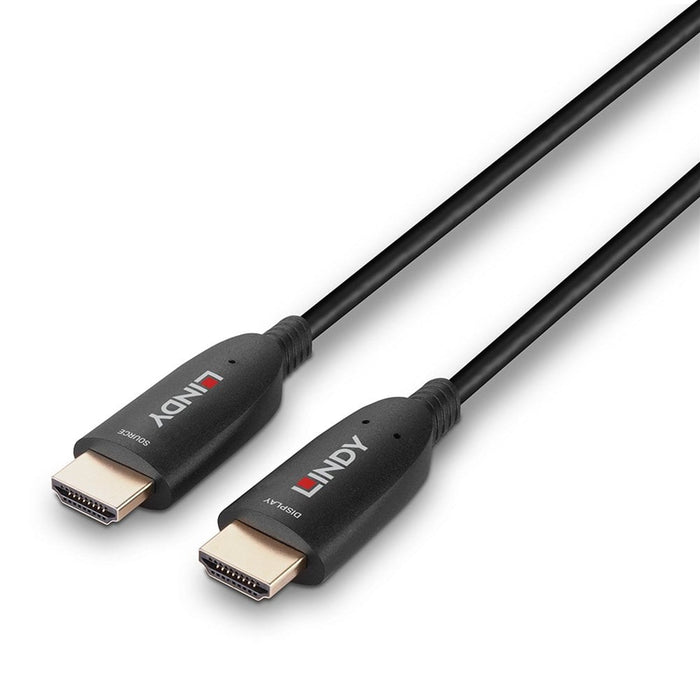 Lindy 38510 10m Fibre Optic Hybrid HDMI 8K60 Cable-Cables-Gigante Computers