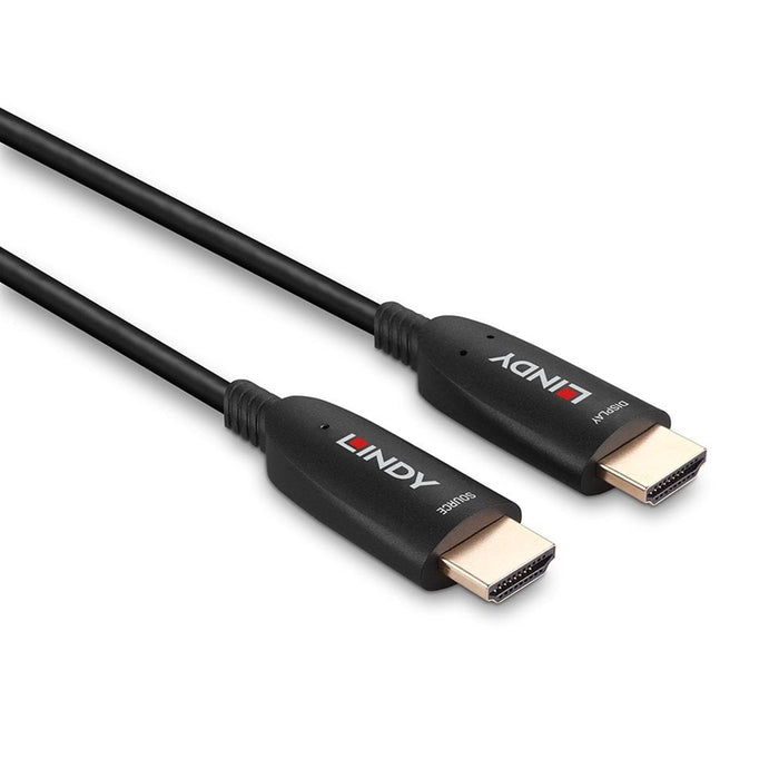 Lindy 38510 10m Fibre Optic Hybrid HDMI 8K60 Cable-Cables-Gigante Computers