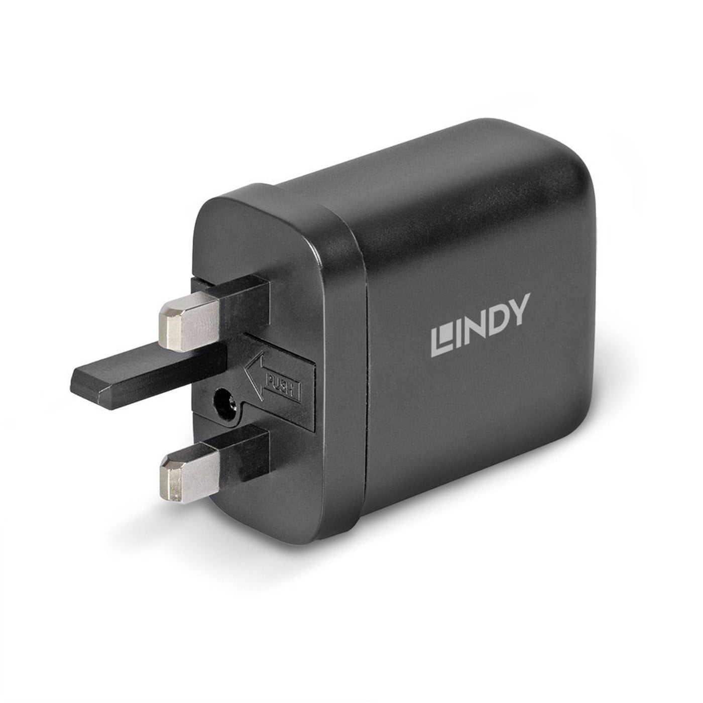 Lindy 65W USB 2 x Type C Charger, Input UK Plug, Output 2 x USB Type C ...