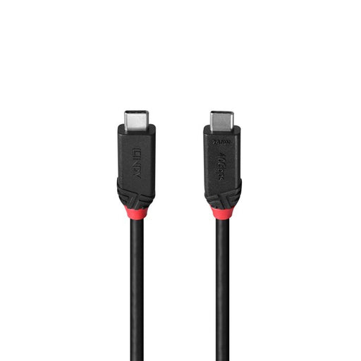 Lindy Black Line 37002 2m USB4 240W Cable, 24 pin USB-C (M) to 24 pin USB-C (M)-Cables-Gigante Computers