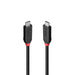 Lindy Black Line 37002 2m USB4 240W Cable, 24 pin USB-C (M) to 24 pin USB-C (M)-Cables-Gigante Computers