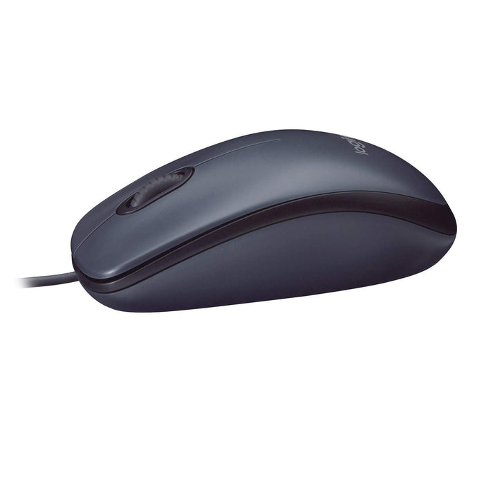 Logitech B100 Optical USB Mouse-Mice-Gigante Computers