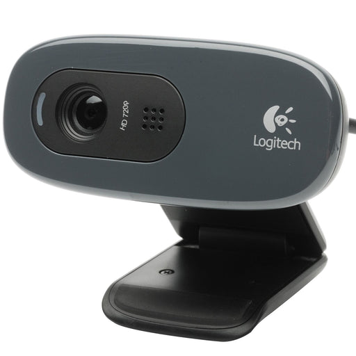 Logitech C270 HD 960-001063 Webcam Black-Webcams-Gigante Computers