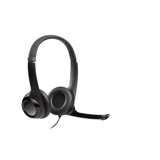 Logitech H390 USB Headset with Boom Microphone, In-line Controls, Enhanced Digital Audio, Padded Headband & Earcups,-Headsets-Gigante Computers
