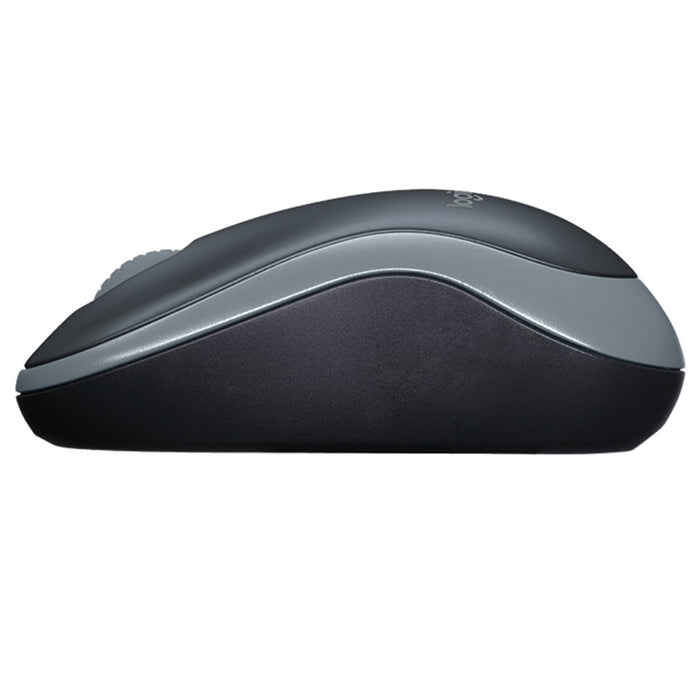 Logitech M185 Wireless Notebook Mouse, USB Nano Receiver, Black/Grey-Mice-Gigante Computers