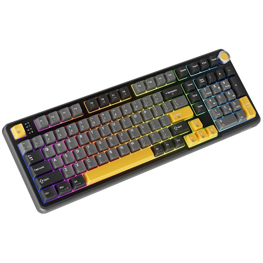MARVO Titan 98 KG986W Wireless Mechanical Gaming Keyboard, Tri-Mode Connectivity, Wired, 2.4GHz & Bluetooth, Hot-Swappable Mechanical Switches, Vibrant RGB Backlighting, Full-Key Anti-Ghosting-Keyboard-Gigante Computers