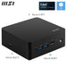 MSI Cubi NUC 13MQG, Intel Core i5-1345U vPRO, 8GB RAM, 512GB SSD, Windows 11 Pro-Pre-built systems-Gigante Computers