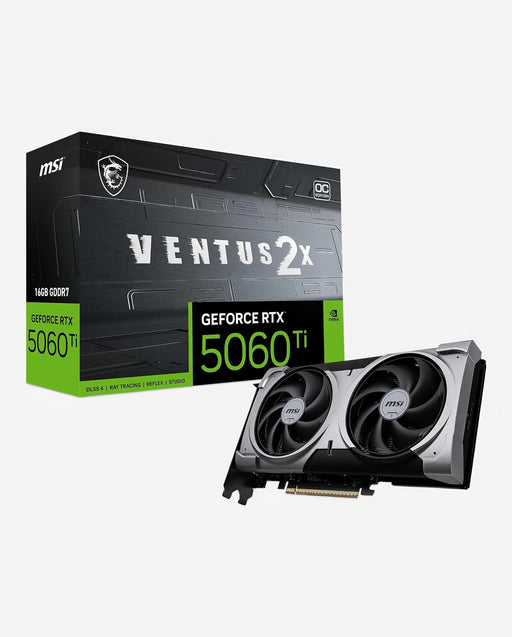 MSI GeForce RTX 5060 Ti 16GB VENTUS 2X OC PLUS Graphics Card-Graphics Cards-Gigante Computers