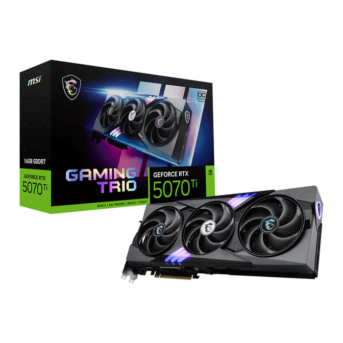 MSI GeForce RTX 5070 Ti 16GB Graphics Card Gaming Trio OC - Refurbished-Graphics Cards-Gigante Computers