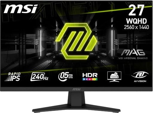 MSI MAG 274QF 27" Quad HD 240Hz Gaming Monitor - Refurbished-Monitors-Gigante Computers