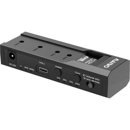 Maiwo USB Type-C, Dual Bay HDD/NVMe M2 SSD 10Gbps Clone Converter For 2.5" and 3.5" SATA-Brackets-Gigante Computers