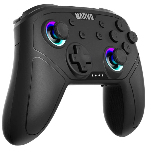 Marvo GT-80 Pact 60 Wireless Gaming Controller Compatible with PS3, PS4, Switch, PC and Mobile (Black)-Accessories-Gigante Computers