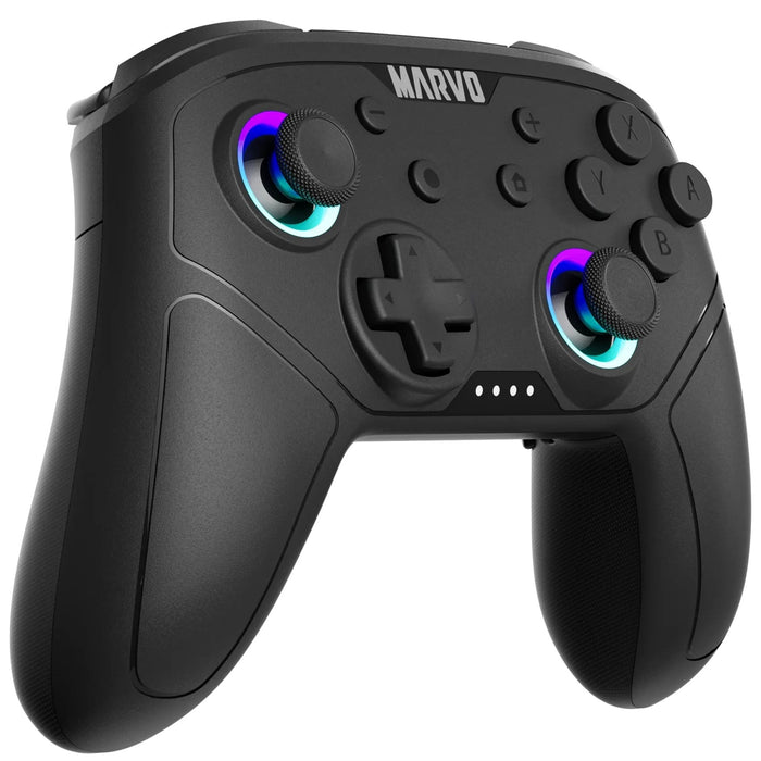 Marvo GT-80 Pact 60 Wireless Gaming Controller Compatible with PS3, PS4, Switch, PC and Mobile (Black)-Accessories-Gigante Computers