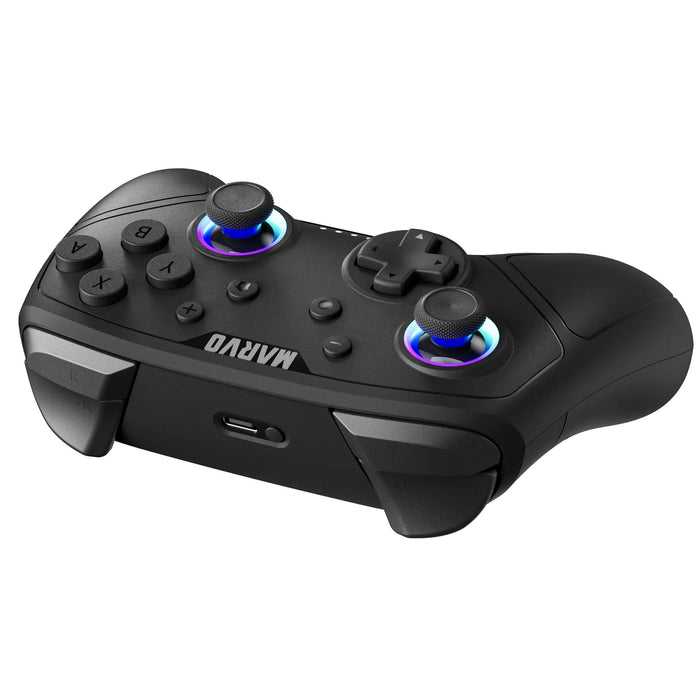 Marvo GT-80 Pact 60 Wireless Gaming Controller Compatible with PS3, PS4, Switch, PC and Mobile (Black)-Accessories-Gigante Computers