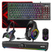 Marvo Scorpion 6-Product Gaming & Streaming Bundle featuring 80% TKL Multimedia Keyboard, Programmable USB Mouse, Non-Slip Mousepad, PC & Console-Compatible RGB Gaming Headset, RGB Stereo Soundbar & USB Streaming Microphone-Keyboard-Gigante Computers